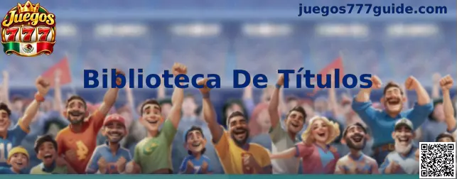 Biblioteca De Títulos Juegos 777