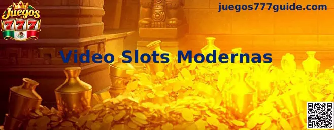 Video slots modernas con cinco carretes, símbolos digitales y una interfaz visual de tragamonedas