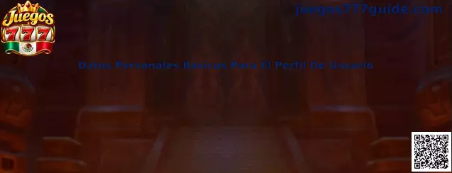 Guía de Juegos 777 para capturar datos personales básicos de un perfil de usuario de forma responsable