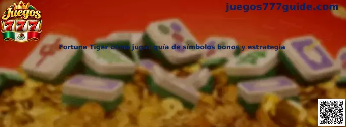 Ilustración temática de Fortune Tiger para una guía de símbolos, funciones y juego responsable
