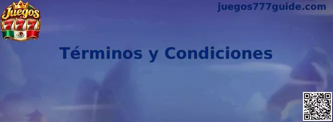 Información sobre términos y condiciones de Juegos 777